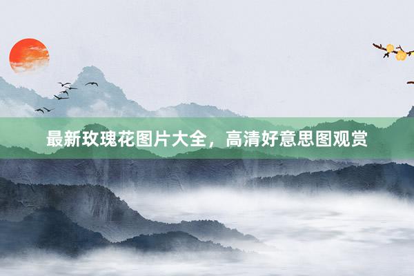 最新玫瑰花图片大全，高清好意思图观赏